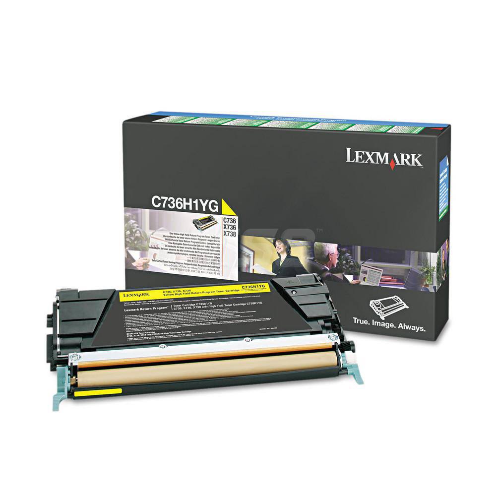 Lexmark - Office Machine Supplies & Accessories; Office Machine/Equipment Accessory Type: Toner Cartridge ; For Use With: Lexmark C736 ; Color: Yellow - Exact Tool & Supply