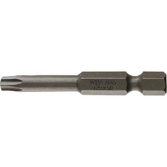 Wiha - T15 Power Bit - 1/4" Drive, 2" OAL - Exact Tool & Supply