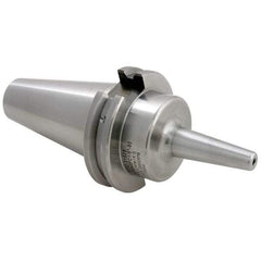Techniks - 1/2" Hole Diam, CAT40 Taper Shank Shrink Fit Tool Holder & Adapter - 80mm Projection, 0.7" Nose Diam, Through Coolant - Exact Tool & Supply