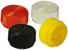 Made in USA - Knurled Plastic Thumb Screw - 9.6mm OAL, 9.6mm Head Diam x 4.4mm Head Height - Exact Tool & Supply