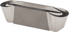 Iscar - 8040GIDA Grade IC20, 8mm Cutting Width Diamond Tipped Grooving Insert - 4mm Max Depth of Cut, Neutral, 0.1575" Corner Radius, Uncoated - Exact Tool & Supply