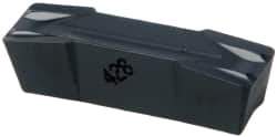 Iscar - 800080GIF Grade IC428, 8mm Cutting Width Carbide Grooving Insert - 4.8mm Max Depth of Cut, Neutral, 0.8mm Corner Radius, Al2O3 Finish - Exact Tool & Supply