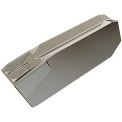 Iscar - 38GIM Grade IC20, 3mm Cutting Width Carbide Grooving Insert - Left Hand, 0.25mm Corner Radius, Uncoated - Exact Tool & Supply