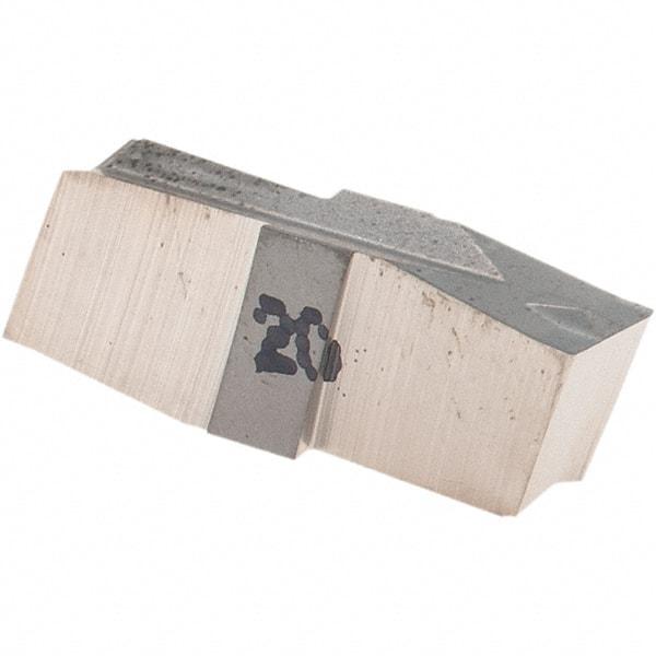 Iscar - 348020GIP Grade IC20, 3.48mm Cutting Width Carbide Grooving Insert - 13mm Max Depth of Cut, Neutral, 0.2mm Corner Radius, Uncoated - Exact Tool & Supply
