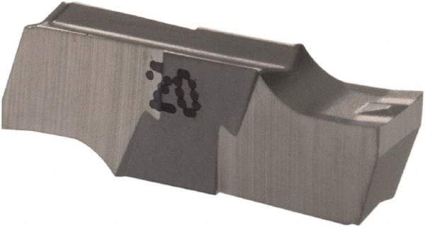 Iscar - 330010GIPI Grade IC20, 3.3mm Cutting Width Carbide Grooving Insert - Neutral, 0.1mm Corner Radius, Uncoated - Exact Tool & Supply