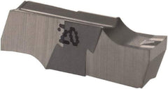 Iscar - 330010GIPI Grade IC20, 3.3mm Cutting Width Carbide Grooving Insert - Neutral, 0.1mm Corner Radius, Uncoated - Exact Tool & Supply