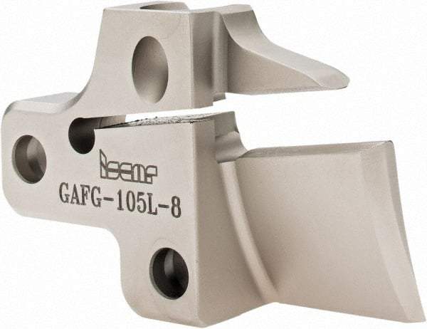 Iscar - Left Hand Cut, 8mm Insert Width, Cutoff & Grooving Support Blade for Indexables - 25mm Max Depth of Cut - Exact Tool & Supply