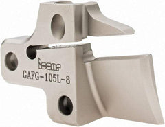 Iscar - Left Hand Cut, 8mm Insert Width, Cutoff & Grooving Support Blade for Indexables - 25mm Max Depth of Cut - Exact Tool & Supply