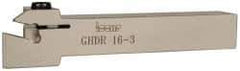 Iscar - Right Hand Cut, GI.., GPV.., TIP.. Insert, Indexable Cutoff Toolholder - 9mm Max Depth of Cut, 16mm Shank Width, 16mm Shank Height, 110mm OAL - Exact Tool & Supply