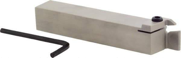 Iscar - GHD, External, Right Hand, 1/2" Max Depth of Cut, 0.197 to 1/4" Groove Width, Indexable Grooving Tool Holder - GI.. Insert Compatibility, 1" Shank Height, 1" Shank Width, 6" OAL - Exact Tool & Supply