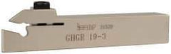 Iscar - GHG, Right Hand Cut, 1.58" Max Workpc Diam, GI..,TIP.. Insert, Indexable Cutoff Toolholder - 0.79 Max Depth of Cut, 3/4" Shank Width, 3/4" Shank Height, 4-1/2" OAL - Exact Tool & Supply