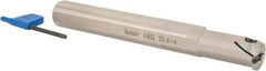 Iscar - GHI, Internal, Left Hand, 0.197" Max Depth of Cut, 0.098 to 0.157" Groove Width, Indexable Grooving Tool Holder - GIFI.., GIMY.., GINI.., GIPI.., TIPI.. Insert Compatibility, 1" Shank Width, 8" OAL - Exact Tool & Supply