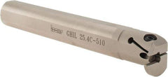 Iscar - 1-1/4" Min Bore Diam, 7" OAL, 1" Shank Diam, GHI Indexable Boring Bar - 1" Max Bore Depth, GI.. Insert - Exact Tool & Supply