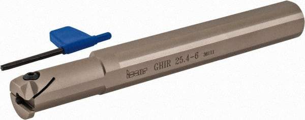 Iscar - 0.984" Min Bore Diam, 8" OAL, 1" Shank Diam, GHI Indexable Boring Bar - 2" Max Bore Depth, GI.. Insert - Exact Tool & Supply