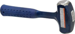 Estwing - 3 Lb Head, 11" Long Drilling Hammer - Steel Head, 1-21/64" Face Diam, 10-15/16" Long Head, Steel Handle with Grip - Exact Tool & Supply