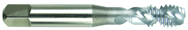 M6 x 1.0 Dia. - D5 - 2 FL - Premium HSS - Bright Semi Bottoming Spiral FL Tap - Exact Tool & Supply