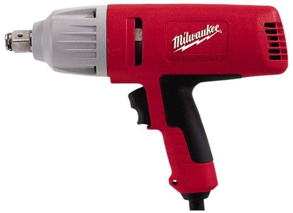 Milwaukee Tool - 3/4 Inch Drive, 380 Ft./Lbs. Torque, Pistol Grip Handle, 1,750 RPM, Impact Wrench - 7 Amps, 120 Volts - Exact Tool & Supply