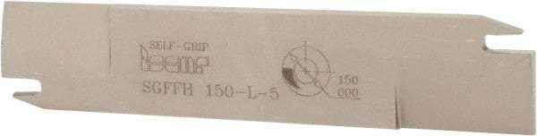Iscar - 1.2598" Blade Height, 0.2047" Blade Width, 5.9055" OAL, Left Hand Cut, Double End Indexable Cut-Off Blade - 35mm Max Depth of Cut, SGFFH Blade - Exact Tool & Supply