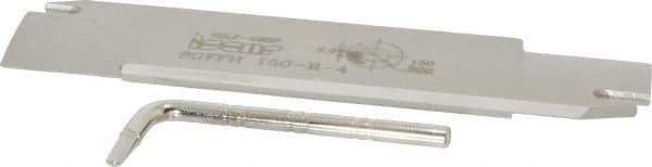 Iscar - 1.2598" Blade Height, 0.2047" Blade Width, 5.9055" OAL, Right Hand Cut, Double End Indexable Cut-Off Blade - 30mm Max Depth of Cut, SGFFH Blade, Self Grip Series - Exact Tool & Supply