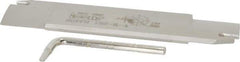Iscar - 1.2598" Blade Height, 0.2047" Blade Width, 5.9055" OAL, Right Hand Cut, Double End Indexable Cut-Off Blade - 30mm Max Depth of Cut, SGFFH Blade, Self Grip Series - Exact Tool & Supply