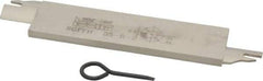 Iscar - 1.2598" Blade Height, 0.2047" Blade Width, 5.9055" OAL, Right Hand Cut, Double End Indexable Cut-Off Blade - 20mm Max Depth of Cut, SGFFH Blade, Self Grip Series - Exact Tool & Supply