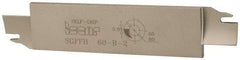 Iscar - 1.2598" Blade Height, 0.2047" Blade Width, 5.9055" OAL, Right Hand Cut, Double End Indexable Cut-Off Blade - 20mm Max Depth of Cut, SGFFH Blade, Self Grip Series - Exact Tool & Supply