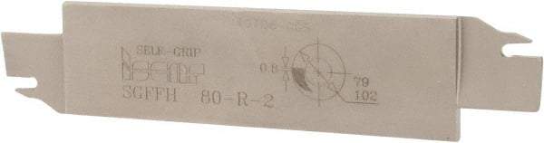 Iscar - 1.2598" Blade Height, 0.1575" Blade Width, 5.9055" OAL, Right Hand Cut, Double End Indexable Cut-Off Blade - 20mm Max Depth of Cut, SGFFH Blade - Exact Tool & Supply