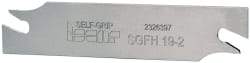 Iscar - 3/4" Blade Height, 1/16" Blade Width, 3.3858" OAL, Right Hand Cut, Double End Indexable Cut-Off Blade - SGFH Blade, Self Grip Series - Exact Tool & Supply