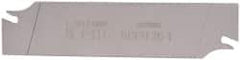 Iscar - 1.0236" Blade Height, 0.0472" Blade Width, 4.3307" OAL, Right Hand Cut, Double End Indexable Cut-Off Blade - SGFH Blade, Self Grip Series - Exact Tool & Supply