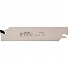 Iscar - 1.0236" Blade Height, 0.1575" Blade Width, 2.4803" OAL, Neutral Cut, Single End Indexable Cut-Off Blade - SGFH Blade, Self Grip Series - Exact Tool & Supply