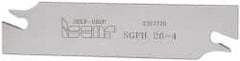 Iscar - 1.0236" Blade Height, 1/8" Blade Width, 4.3307" OAL, Right Hand Cut, Single End Indexable Cut-Off Blade - SGFH Blade, Self Grip Series - Exact Tool & Supply