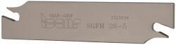 Iscar - 1.0236" Blade Height, 0.1575" Blade Width, 4.3307" OAL, Right Hand Cut, Single End Indexable Cut-Off Blade - SGFH Blade, Self Grip Series - Exact Tool & Supply