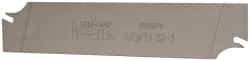 Iscar - 1.2598" Blade Height, 0.0472" Blade Width, 5.9055" OAL, Right Hand Cut, Double End Indexable Cut-Off Blade - SGFH Blade, Self Grip Series - Exact Tool & Supply