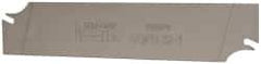 Iscar - 1.2598" Blade Height, 0.0472" Blade Width, 5.9055" OAL, Right Hand Cut, Double End Indexable Cut-Off Blade - SGFH Blade, Self Grip Series - Exact Tool & Supply