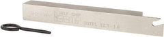 Iscar - SGTF, Left Hand Cut, 1.18" Max Workpc Diam, GFN, GFR Insert, Indexable Cutoff Toolholder - 1/2" Shank Width, 1/2" Shank Height, 4.3" OAL - Exact Tool & Supply
