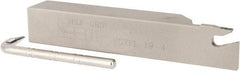 Iscar - SGTF, Left Hand Cut, 2" Max Workpc Diam, GFN, GFR Insert, Indexable Cutoff Toolholder - 3/4" Shank Width, 3/4" Shank Height, 4-1/2" OAL - Exact Tool & Supply