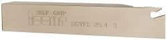 Iscar - SGTF, Left Hand Cut, 2-1/4" Max Workpc Diam, GFN, GFR Insert, Indexable Cutoff Toolholder - 1" Shank Width, 1" Shank Height, 5.9" OAL - Exact Tool & Supply