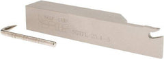 Iscar - SGTF, Left Hand Cut, 3" Max Workpc Diam, GFN, GFR Insert, Indexable Cutoff Toolholder - 1" Shank Width, 1" Shank Height, 5.9" OAL - Exact Tool & Supply