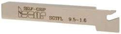 Iscar - SGTF, Left Hand Cut, 1.06" Max Workpc Diam, GFN, GFR Insert, Indexable Cutoff Toolholder - 3/8" Shank Width, 3/8" Shank Height, 3" OAL - Exact Tool & Supply