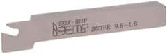 Iscar - SGTF, Right Hand Cut, 1.06" Max Workpc Diam, GFN, GFR Insert, Indexable Cutoff Toolholder - 3/8" Shank Width, 3/8" Shank Height, 3" OAL - Exact Tool & Supply