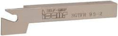 Iscar - SGTF, Right Hand Cut, 1.13" Max Workpc Diam, GFN, GFR Insert, Indexable Cutoff Toolholder - 3/8" Shank Width, 3/8" Shank Height, 3" OAL - Exact Tool & Supply