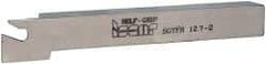Iscar - SGTF, Right Hand Cut, 1-1/4" Max Workpc Diam, GFN, GFR Insert, Indexable Cutoff Toolholder - 1/2" Shank Width, 1/2" Shank Height, 4.3" OAL - Exact Tool & Supply