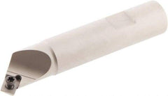 Iscar - 45° Lead Angle, 0.91" Max Cut Diam, 0.472" Min Cut Diam, 0.22" Max Depth of Cut, Indexable Chamfer and Angle End Mill - 1 Insert, SDMT-AD-N Insert Style, 3.94" Overall Length, Straight Shank, 45° Included Angle - Exact Tool & Supply