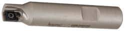 Iscar - 1/2" Cut Diam, 0.394" Max Depth of Cut, 5/8" Shank Diam, 3-1/4" OAL, Indexable Square Shoulder End Mill - AP..1003.., HM90 AP..1003.. Inserts, Weldon Shank, 90° Lead Angle, Series Heli2000 - Exact Tool & Supply