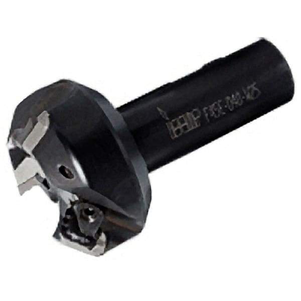 Iscar - 45° Lead Angle, 67.2mm Max Cut Diam, 50mm Min Cut Diam, 6.5mm Max Depth of Cut, Indexable Chamfer and Angle End Mill - 4 Inserts, SEK, SEKR Insert Style, 140mm Overall Length, Taper Shank - Exact Tool & Supply