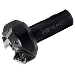 Iscar - 45° Lead Angle, 67.2mm Max Cut Diam, 50mm Min Cut Diam, 6.5mm Max Depth of Cut, Indexable Chamfer and Angle End Mill - 4 Inserts, SEK, SEKR Insert Style, 140mm Overall Length, Taper Shank - Exact Tool & Supply