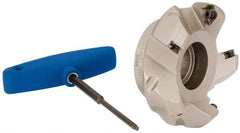 Iscar - 3" Cut Diam, 1" Arbor Hole, 0.26" Max Depth of Cut, 45° Indexable Chamfer & Angle Face Mill - 5 Inserts, SE.. 1204...\xB6SE.. 12T3.. Insert, Right Hand Cut, 5 Flutes, Series F45ST - Exact Tool & Supply