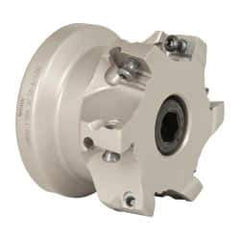 Iscar - 6 Inserts, 2-1/2" Cut Diam, 1" Arbor Diam, 0.56" Max Depth of Cut, Indexable Square-Shoulder Face Mill - 0/90° Lead Angle, 1-3/4" High, AD..1505.. & HM90 AD..1505.. Insert Compatibility, Series HM90 - Exact Tool & Supply
