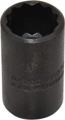 Proto - 5/8", 1/2" Drive, Standard Hand Socket - 12 Points, 1-1/2" OAL, Alloy Steel, Black Finish - Exact Tool & Supply