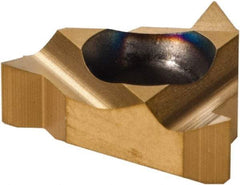 Iscar - 08IR Internal Right Hand 48-16 TPI Partial Profile 60° Laydown Threading Insert - Grade IC228, TiN Coated Carbide, 3/16" Inscribed Circle - Exact Tool & Supply